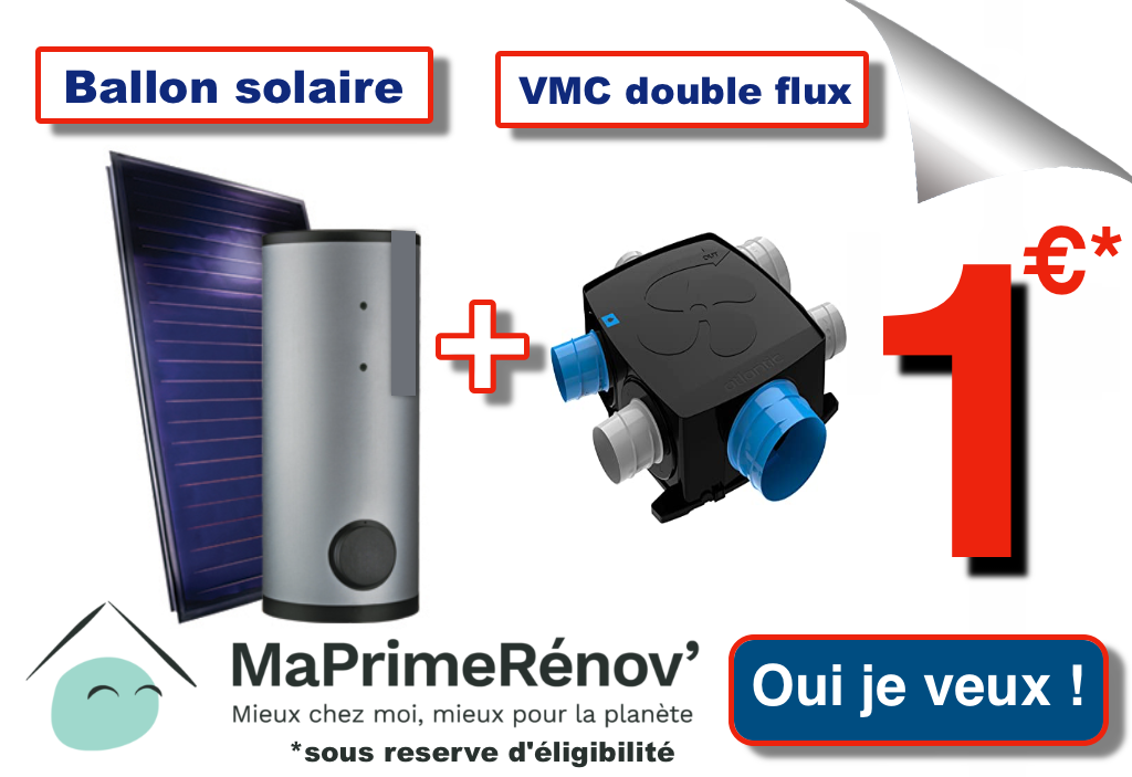 vmc double flux et un ballon solaire